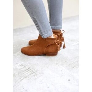 Sezane Brown Ankle Boots with Tassels